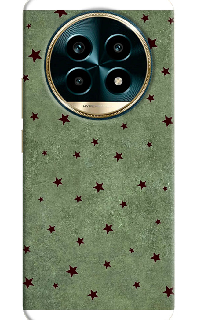 Green Stars Realme 13 Pro 5G Hard Case Back Cover by Casekaro