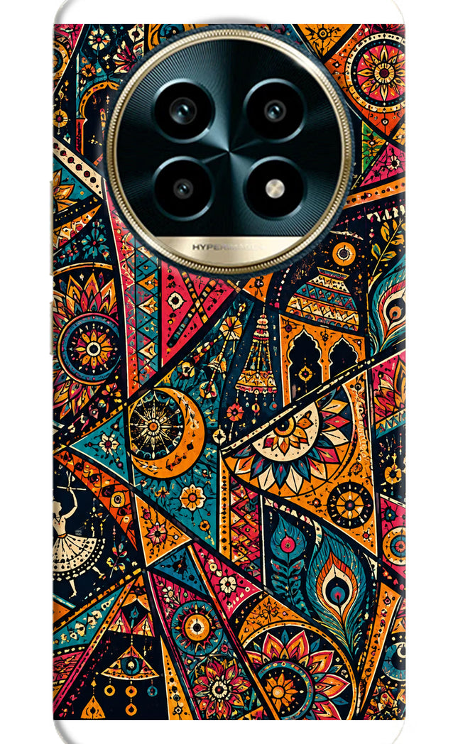 Folk Print Realme 13 Pro 5G Hard Case Back Cover by Casekaro