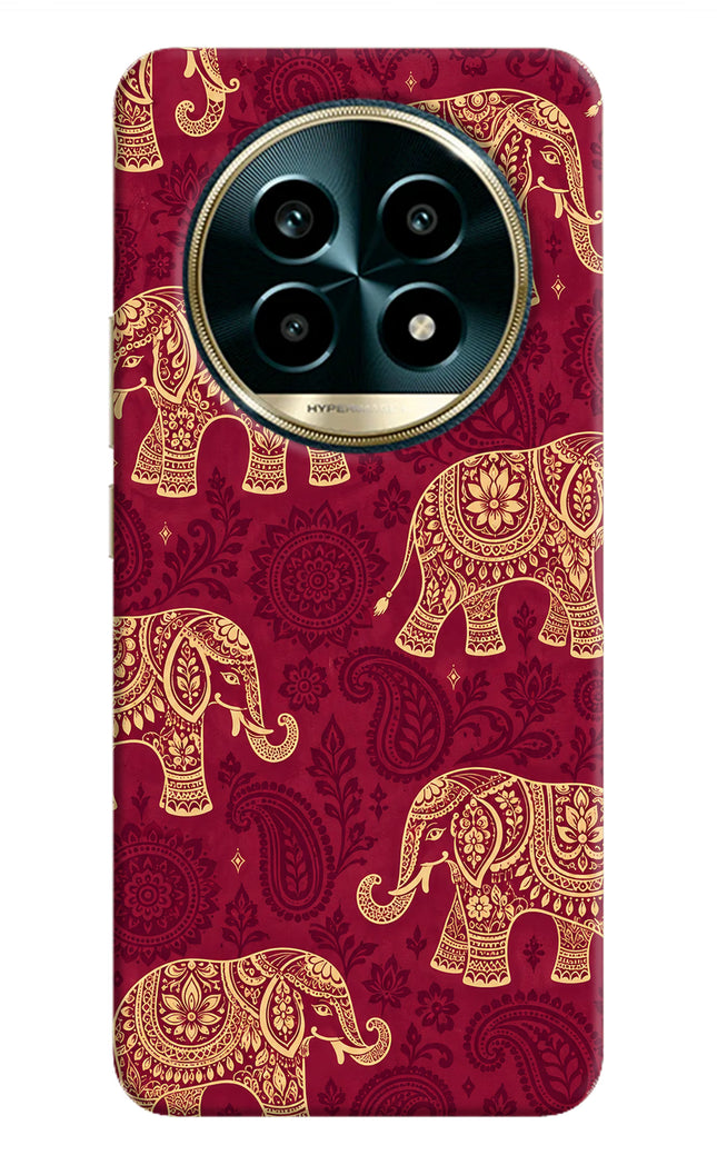 Maroon Elephant Realme 13 Pro 5G Hard Case Back Cover by Casekaro