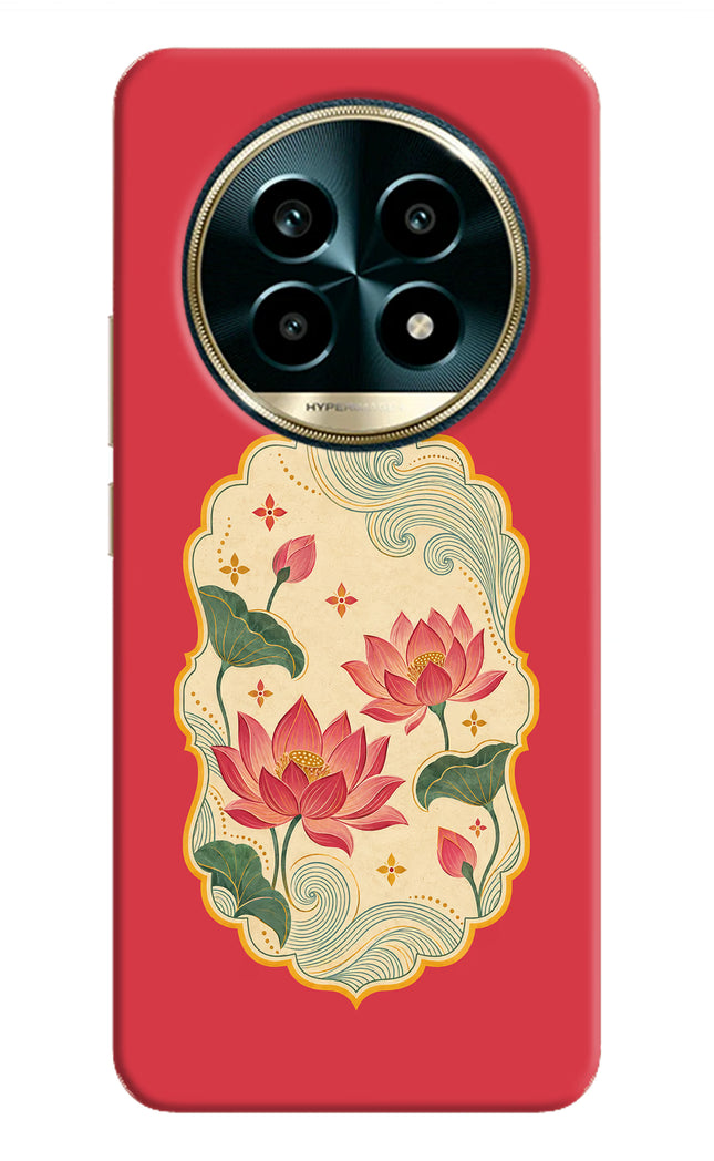 Pink Lotus Realme 13 Pro 5G Hard Case Back Cover by Casekaro