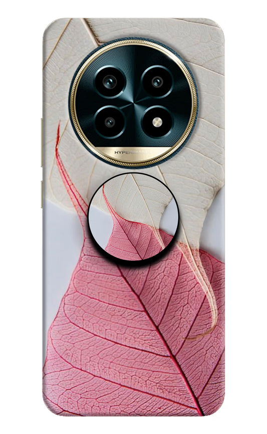 White Pink Leaf Realme 13 Pro 5G Pop Case by Casekaro