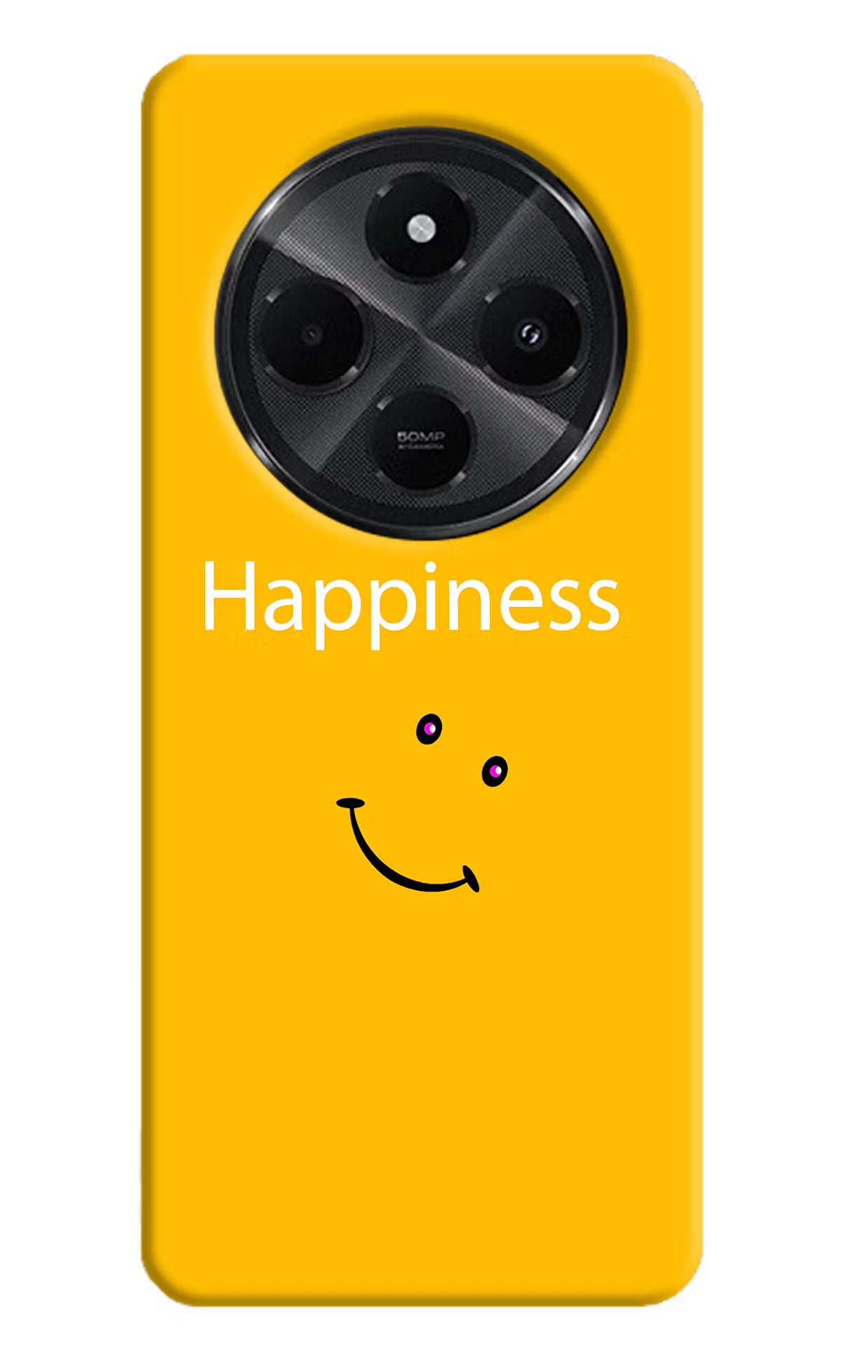 Happiness With Smiley Redmi A4 5G Hard Case Back Cover by Casekaro