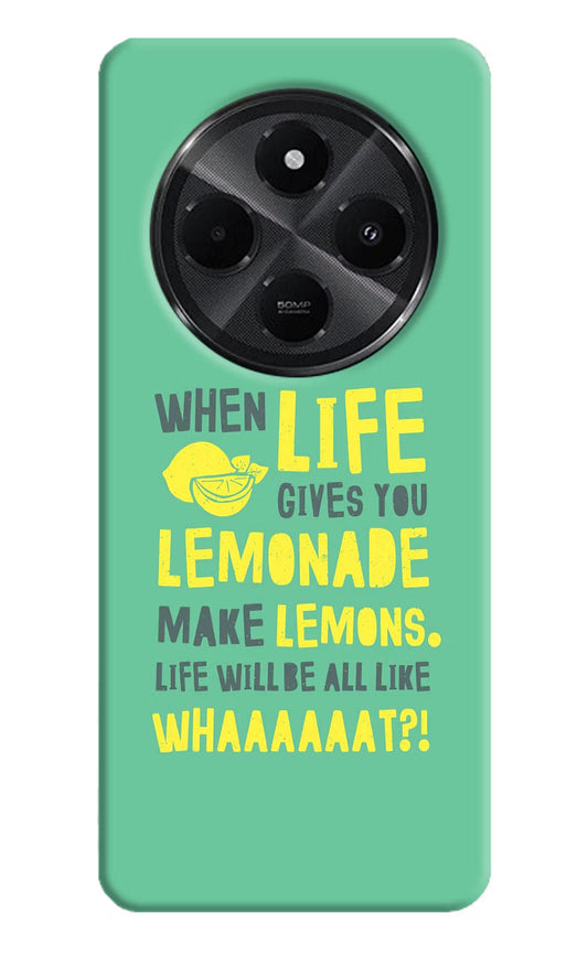 Quote Redmi A4 5G Hard Case Back Cover by Casekaro