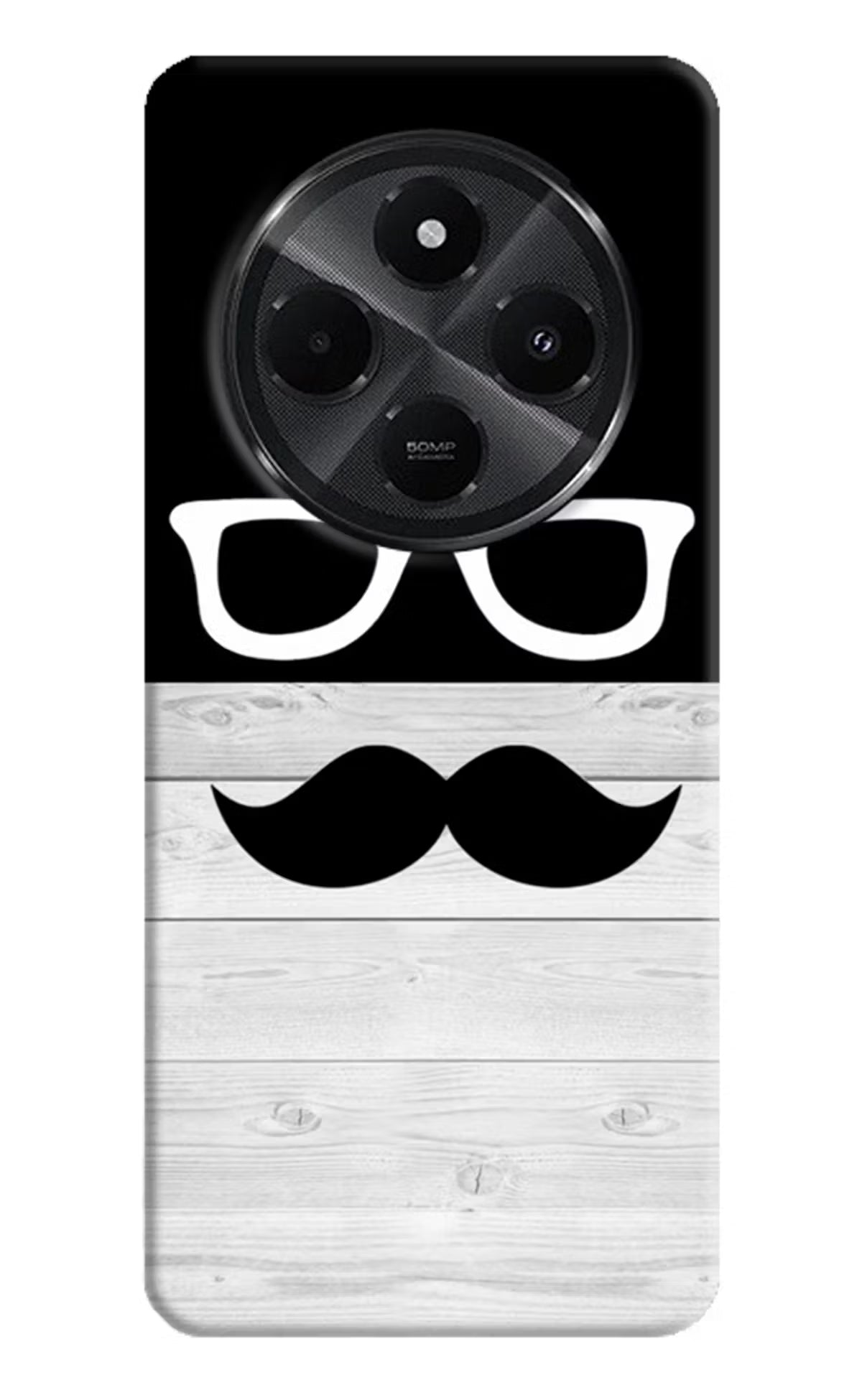 Mustache Redmi A4 5G Hard Case Back Cover by Casekaro