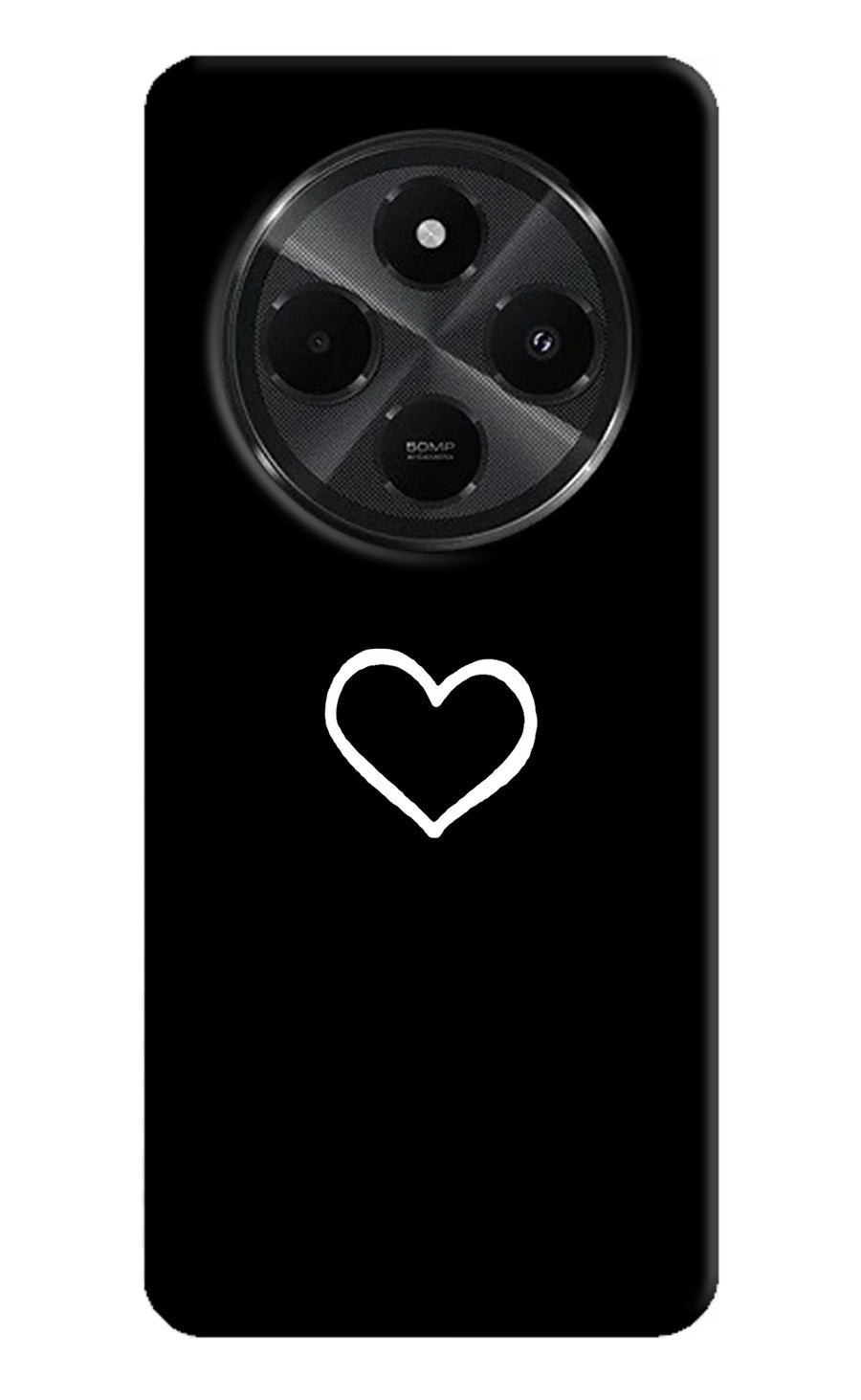 Heart Redmi A4 5G Back Cover, Hard case