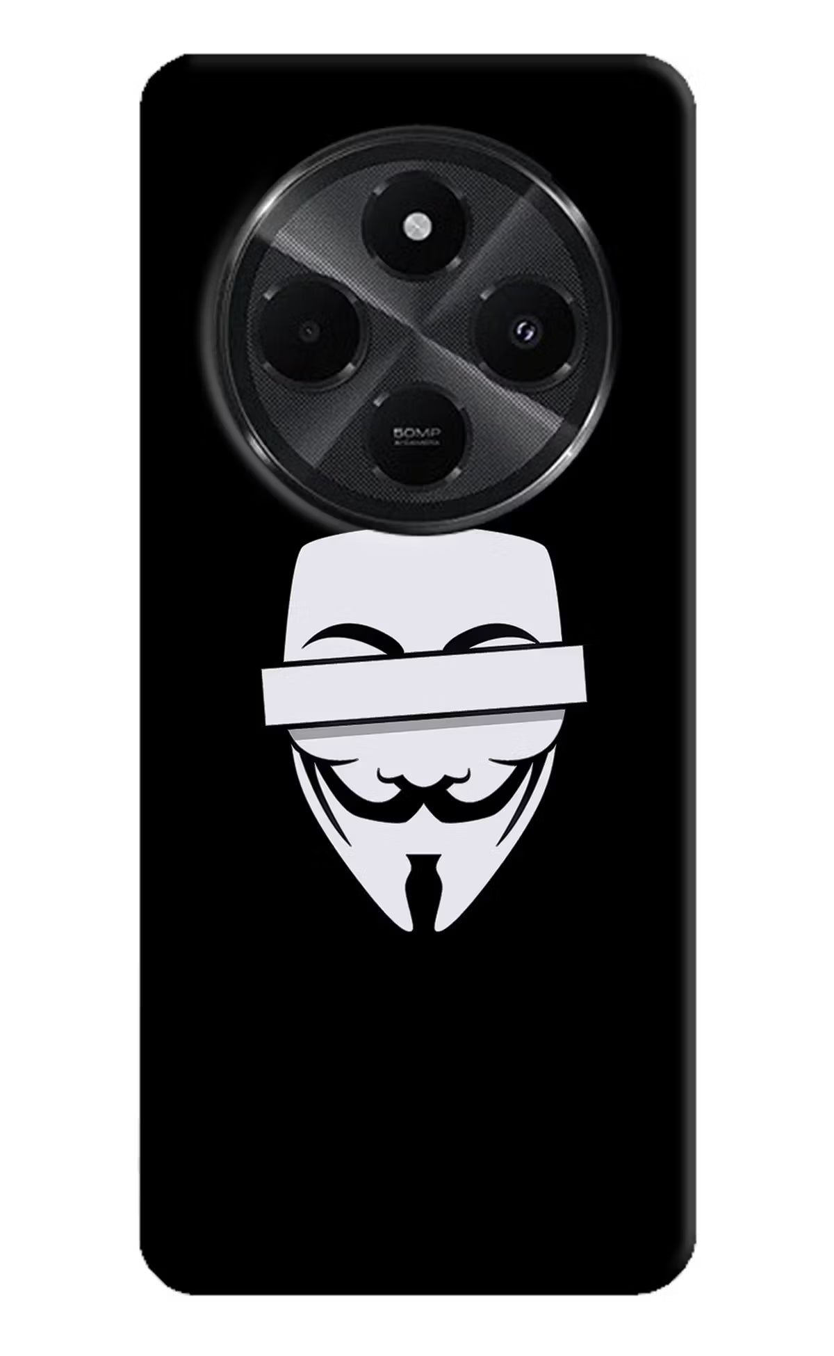 Anonymous Face Redmi A4 5G Hard Case Back Cover by Casekaro
