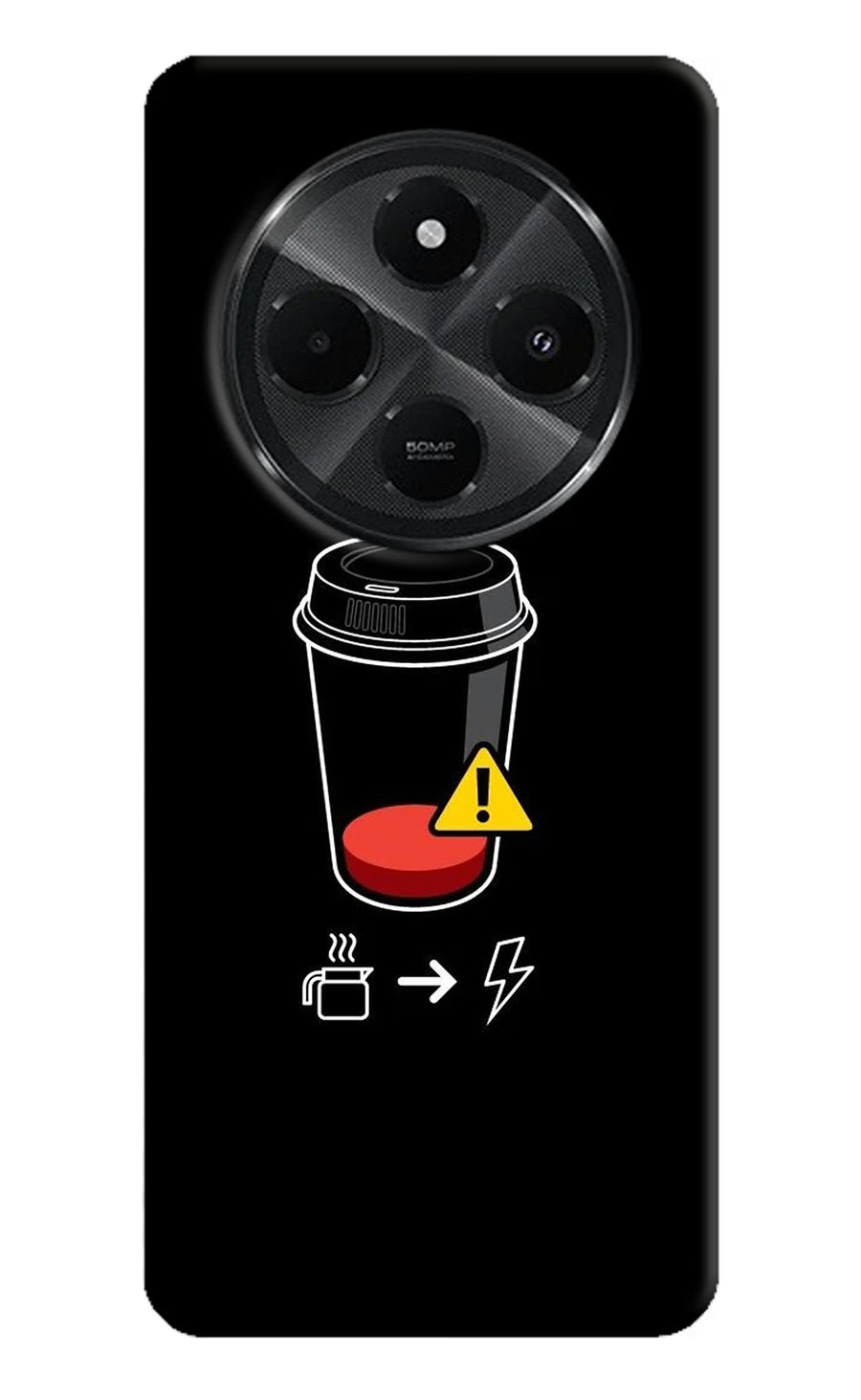 Coffee Redmi A4 5G Back Cover, Hard case