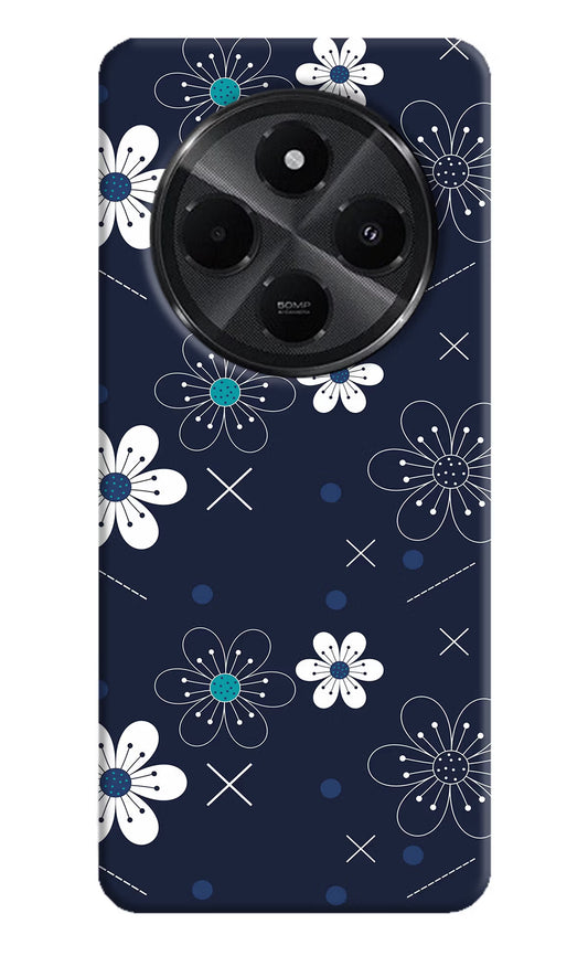 Flowers Redmi A4 5G Hard Case Back Cover by Casekaro