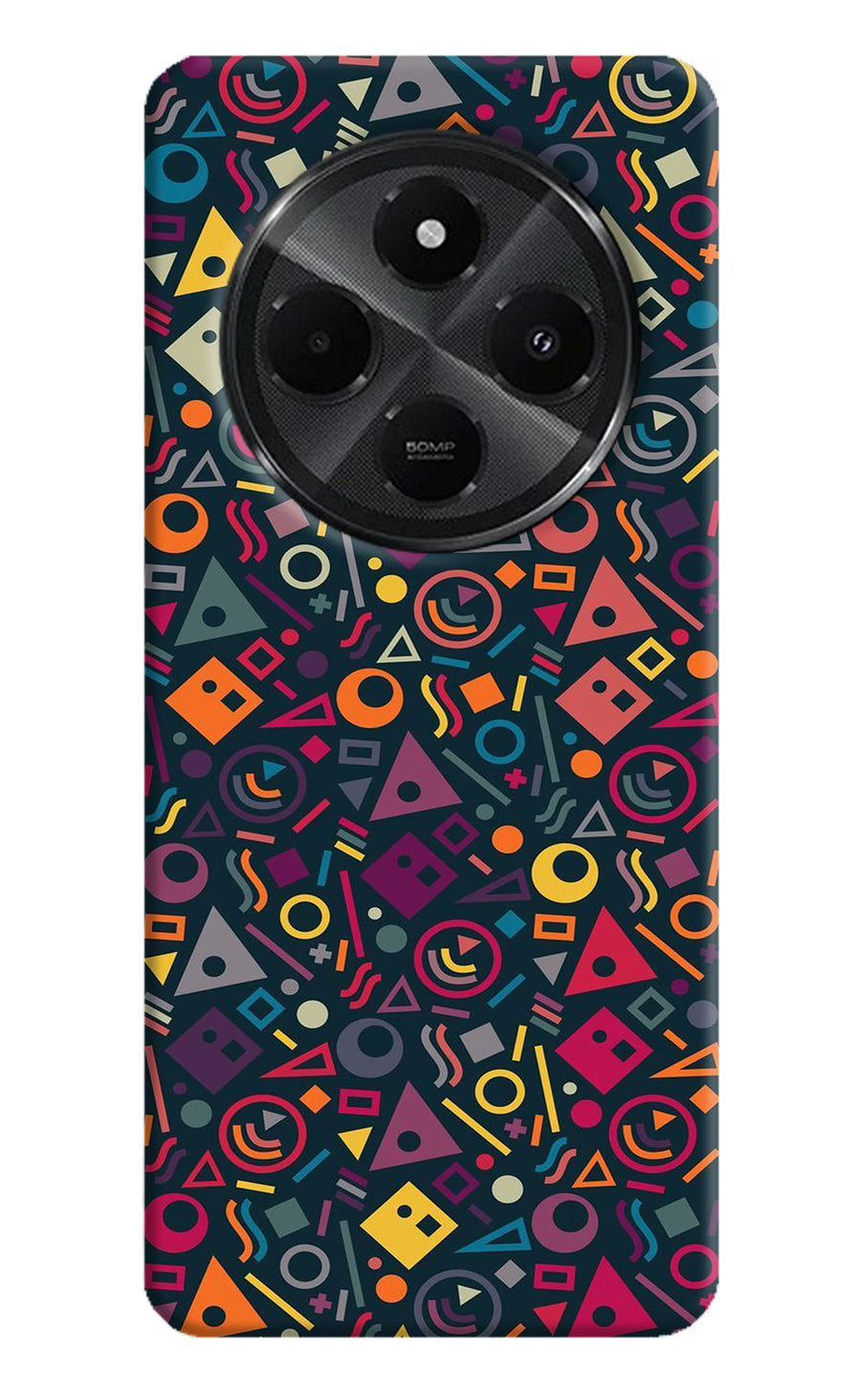 Geometric Abstract Redmi A4 5G Back Cover, Hard case