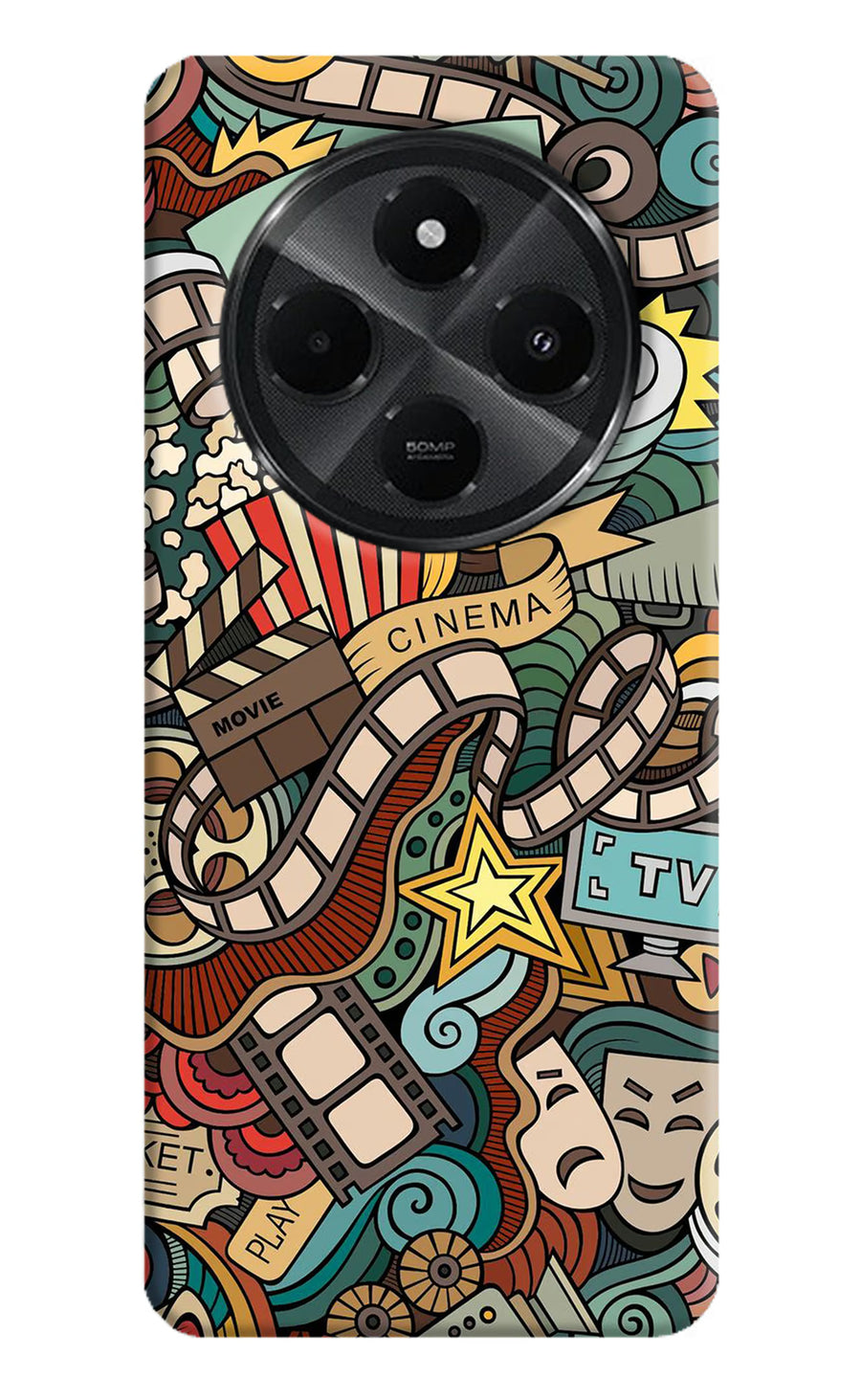 Cinema Abstract Redmi A4 5G Back Cover, Hard case