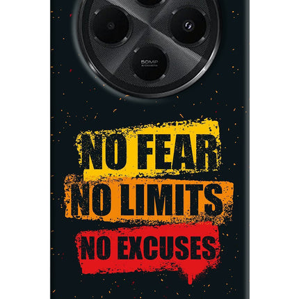 No Fear No Limits No Excuse Redmi A4 5G Hard Case Back Cover by Casekaro