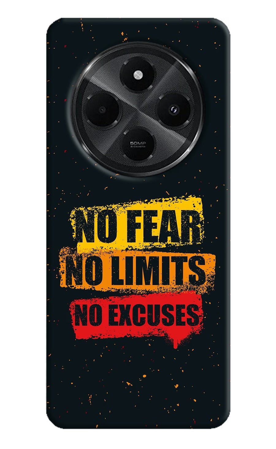 No Fear No Limits No Excuse Redmi A4 5G Back Cover, Hard case