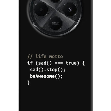 Life Motto Code Redmi A4 5G Hard Case Back Cover by Casekaro