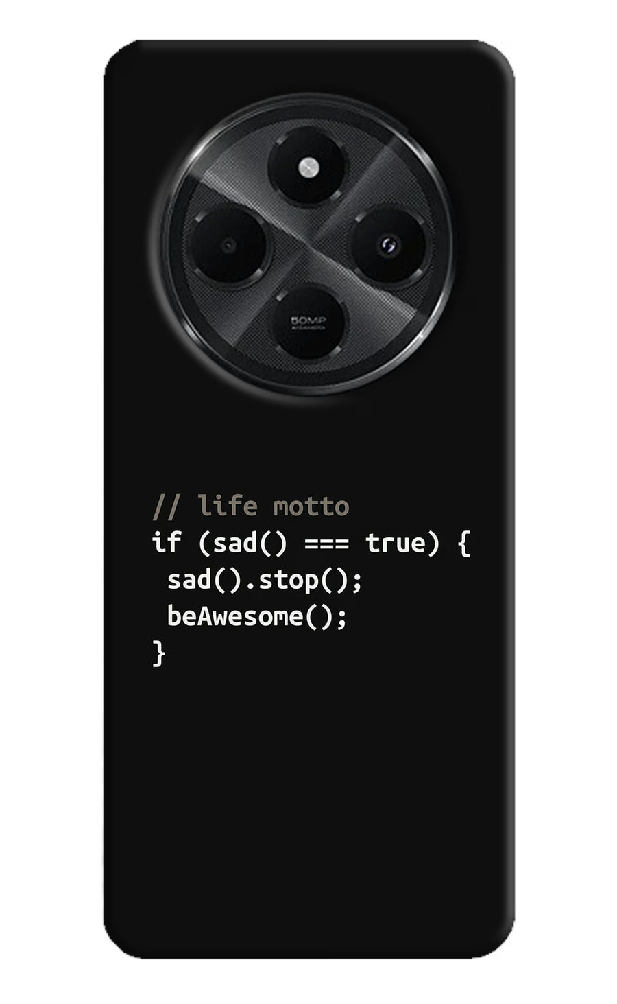 Life Motto Code Redmi A4 5G Back Cover, Hard case