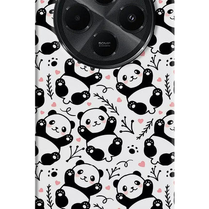 Cute Panda Redmi A4 5G Hard Case Back Cover by Casekaro