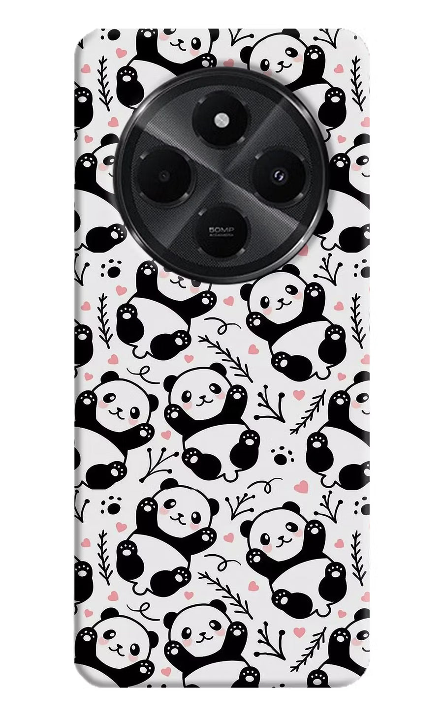 Cute Panda Redmi A4 5G Back Cover, Hard case