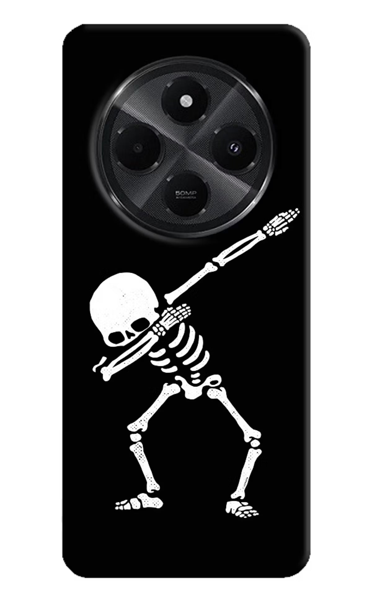 Dabbing Skeleton Art Redmi A4 5G Hard Case Back Cover by Casekaro