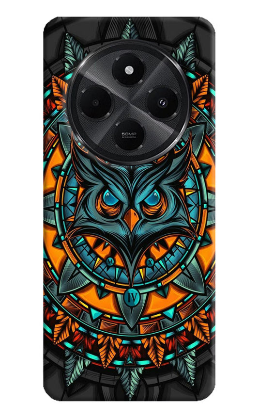Angry Owl Art Redmi A4 5G Hard Case Back Cover by Casekaro