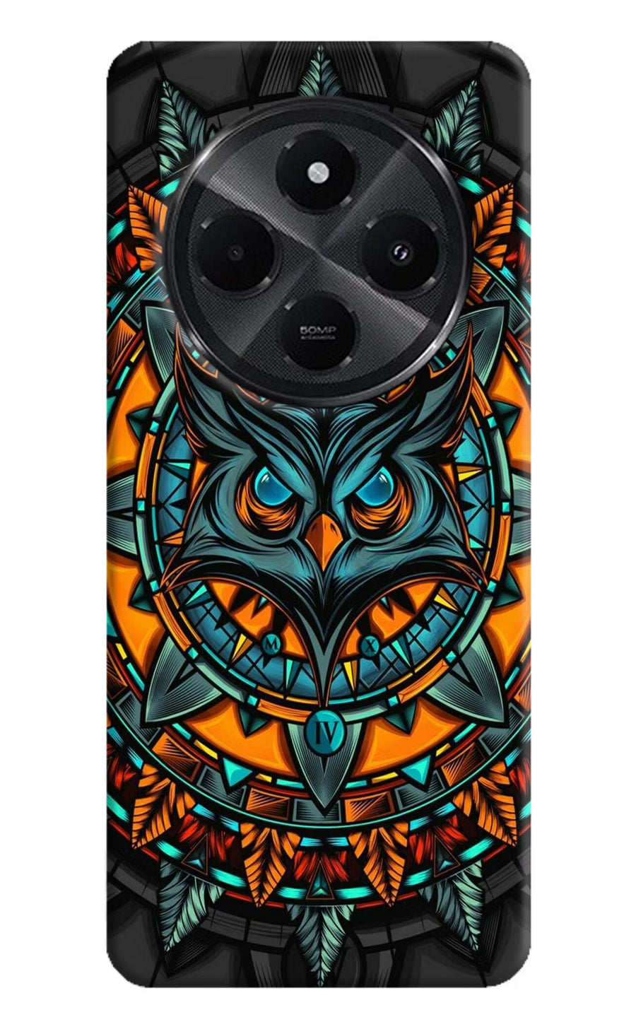 Angry Owl Art Redmi A4 5G Back Cover, Hard case