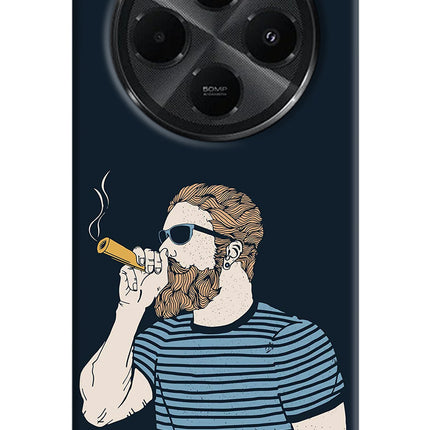 Smoking Redmi A4 5G Hard Case Back Cover by Casekaro