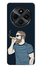 Smoking Redmi A4 5G Hard Case Back Cover by Casekaro