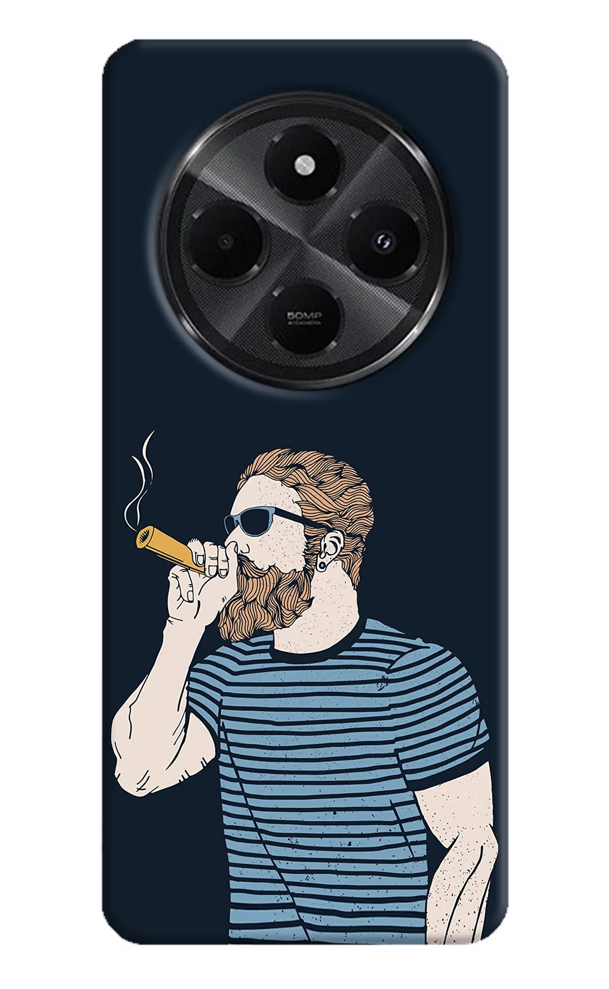 Smoking Redmi A4 5G Hard Case Back Cover by Casekaro
