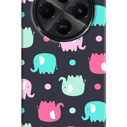 Elephants Redmi A4 5G Hard Case Back Cover by Casekaro