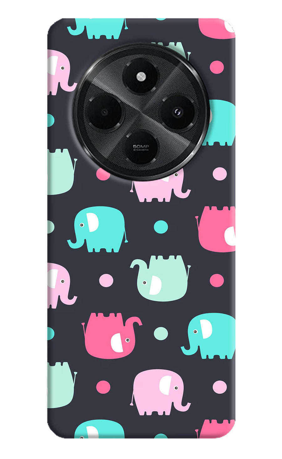 Elephants Redmi A4 5G Back Cover, Hard case