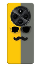 Sunglasses with Mustache Redmi A4 5G Hard Case Back Cover by Casekaro