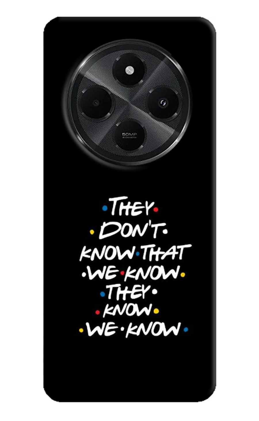 FRIENDS Dialogue Redmi A4 5G Back Cover, Hard case