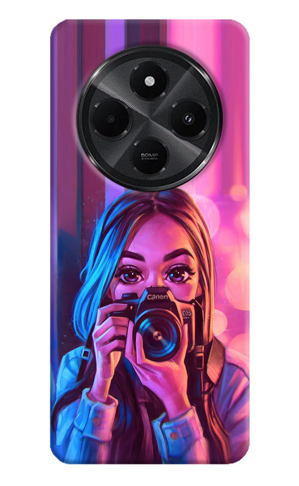 Girl Photographer Redmi A4 5G Hard Case Back Cover by Casekaro