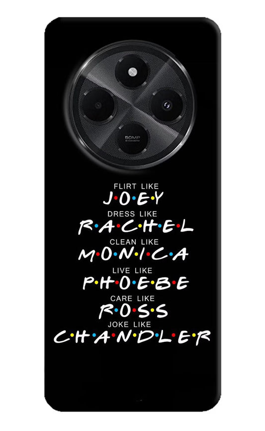 FRIENDS Character Redmi A4 5G Hard Case Back Cover by Casekaro