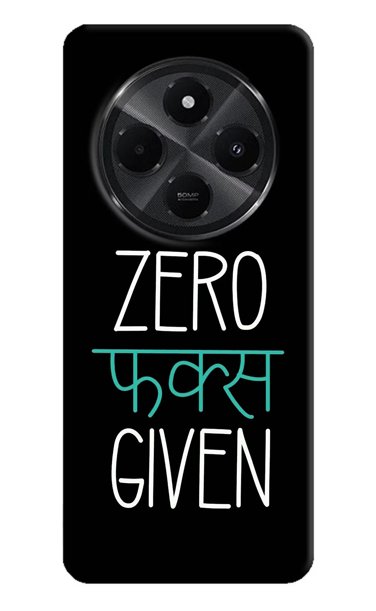 Zero Fucks Given Redmi A4 5G Hard Case Back Cover by Casekaro