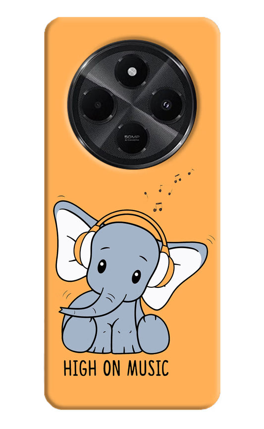 High On Music Redmi A4 5G Hard Case Back Cover by Casekaro