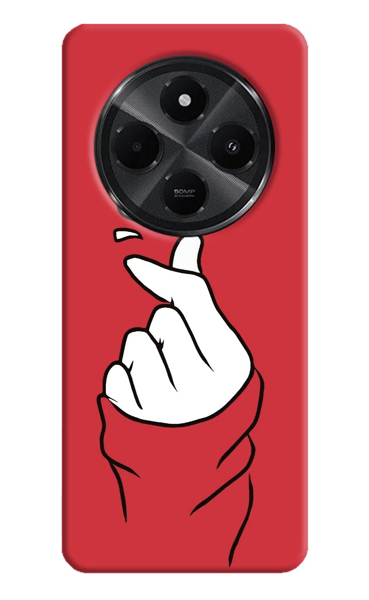 Korean Love Sign Redmi A4 5G Hard Case Back Cover by Casekaro