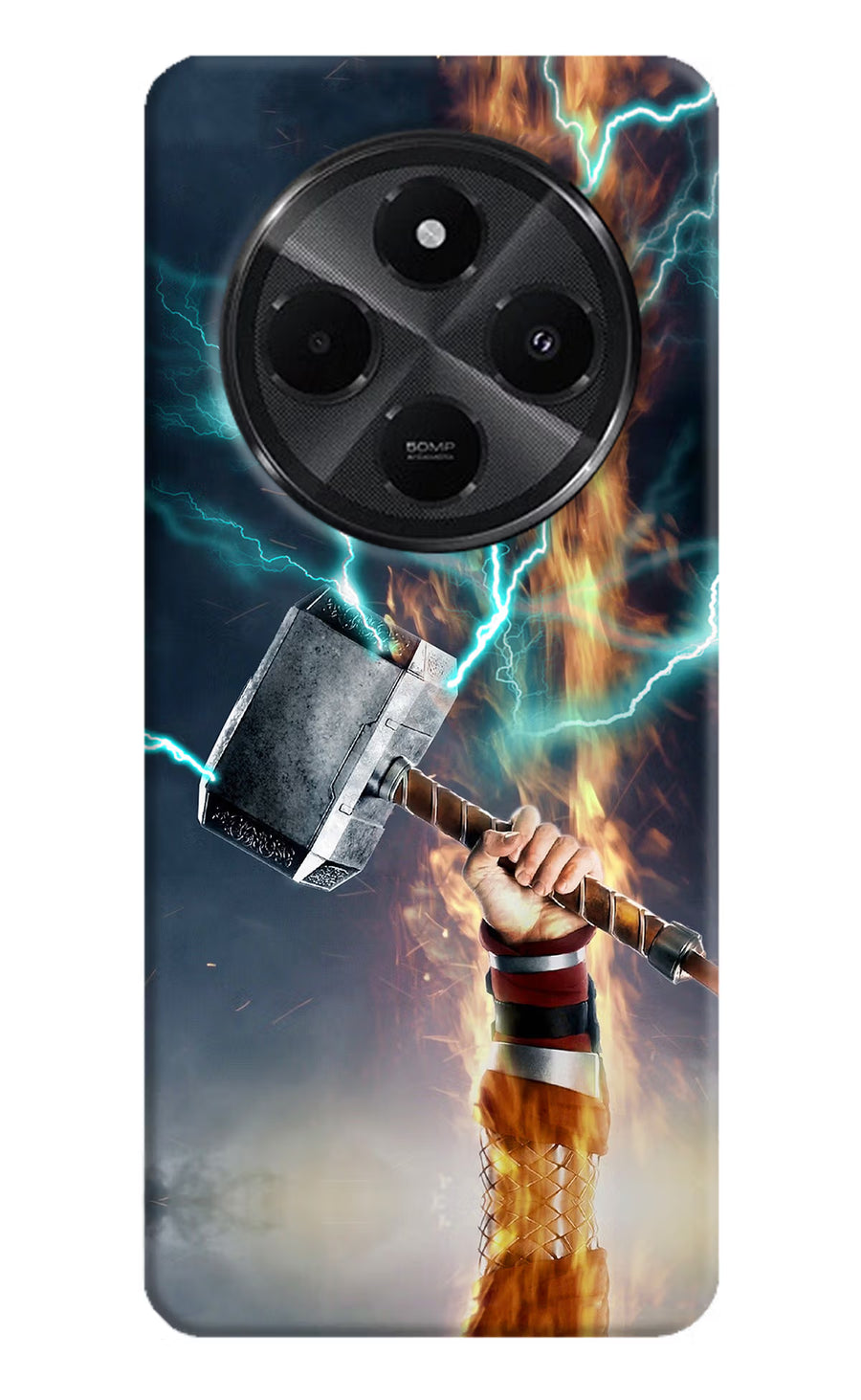 Thor Hammer Mjolnir Redmi A4 5G Back Cover, Hard case