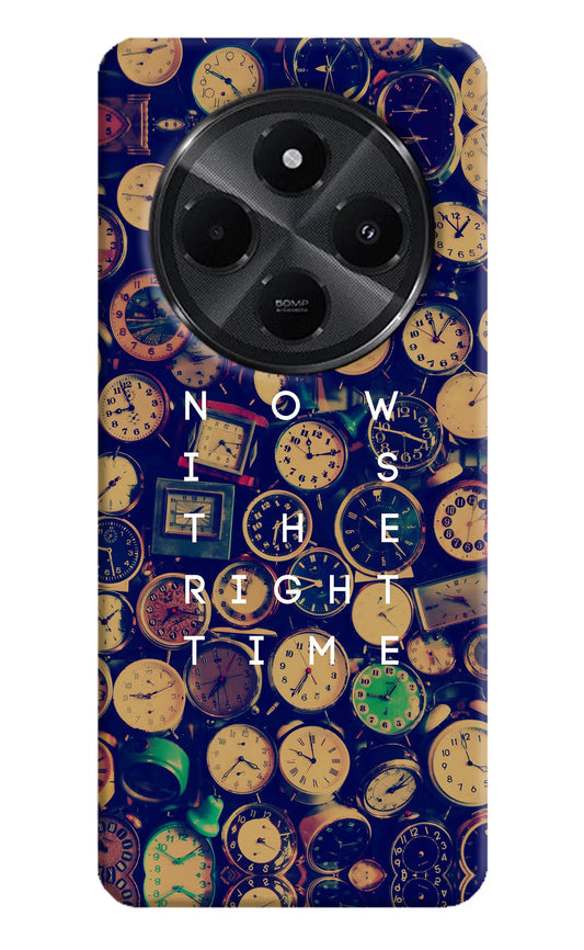 Now is the Right Time Quote Redmi A4 5G Hard Case Back Cover by Casekaro