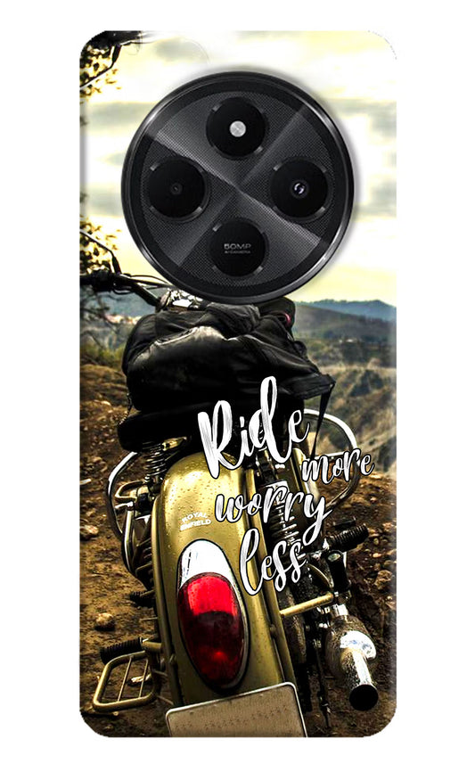 Ride More Worry Less Redmi A4 5G Hard Case Back Cover by Casekaro