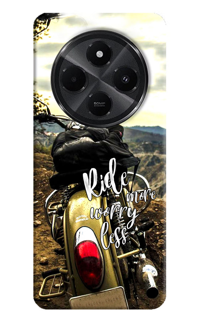 Ride More Worry Less Redmi A4 5G Hard Case Back Cover by Casekaro