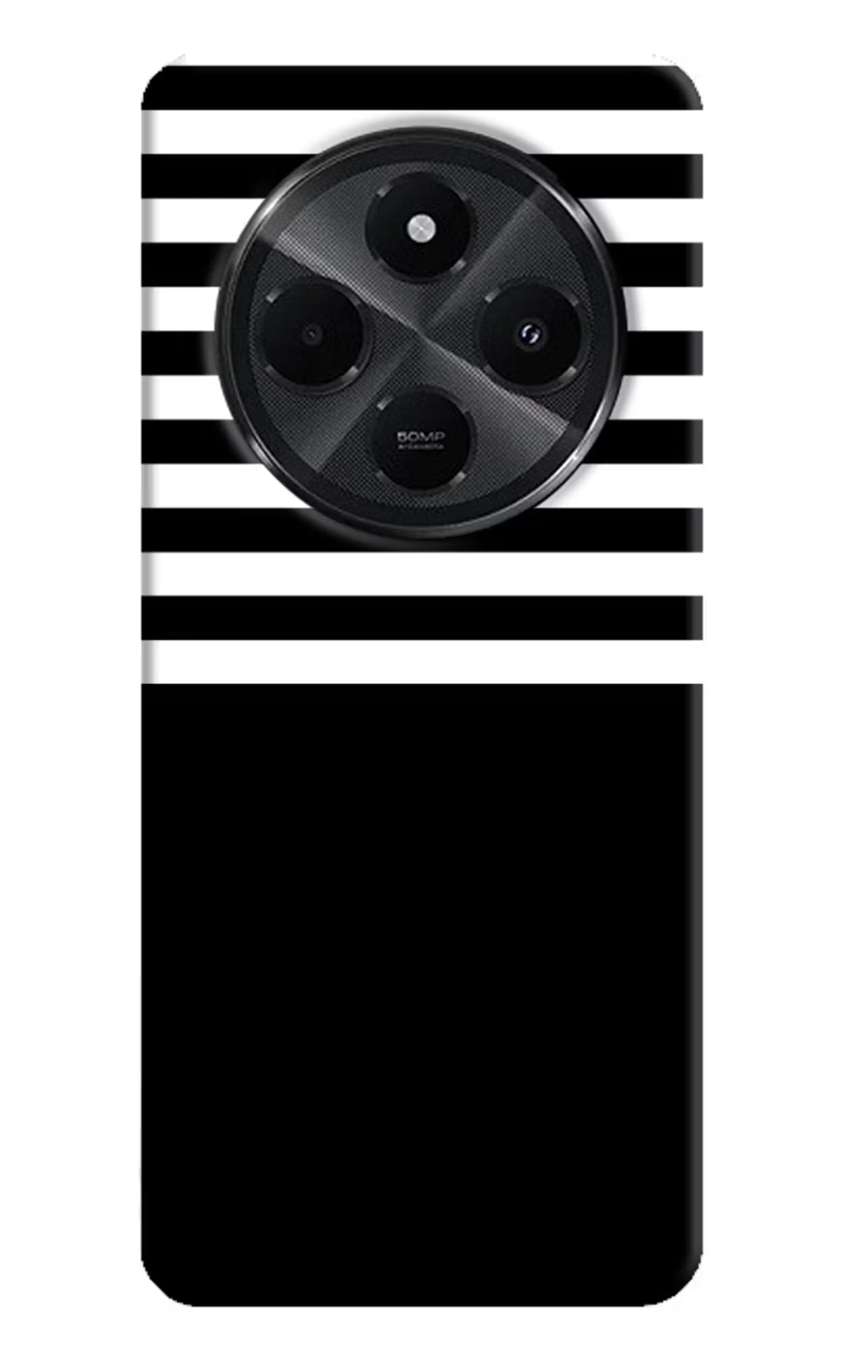 Black and White Print Redmi A4 5G Hard Case Back Cover by Casekaro