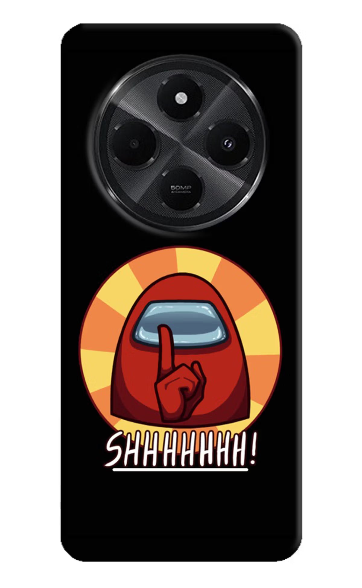 Among Us Shhh! Redmi A4 5G Hard Case Back Cover by Casekaro