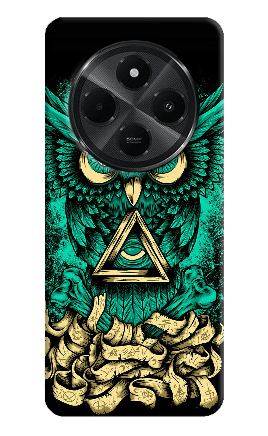 Green Owl Redmi A4 5G Back Cover, Hard case