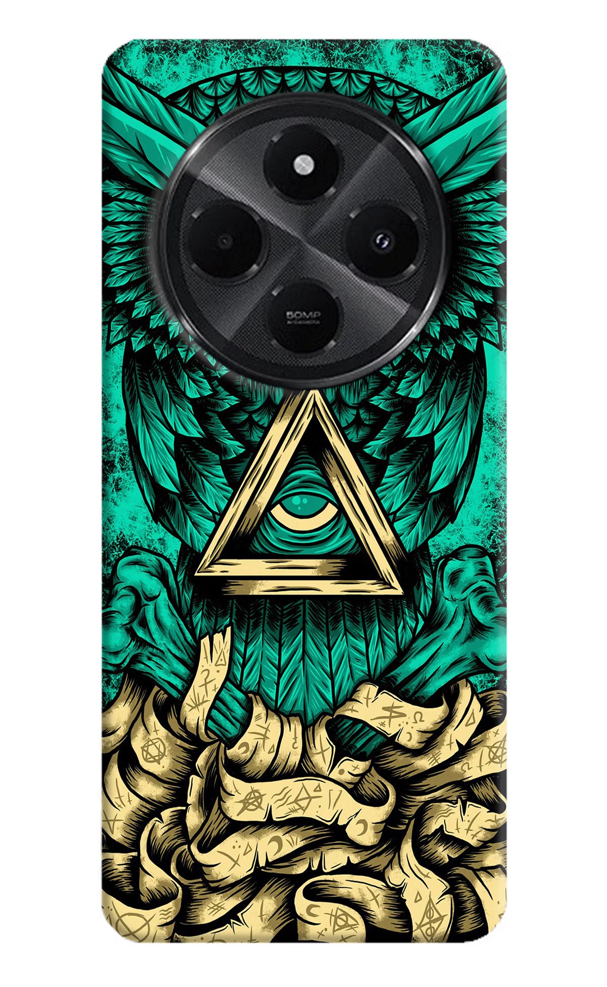 Green Owl Redmi A4 5G Hard Case Back Cover by Casekaro