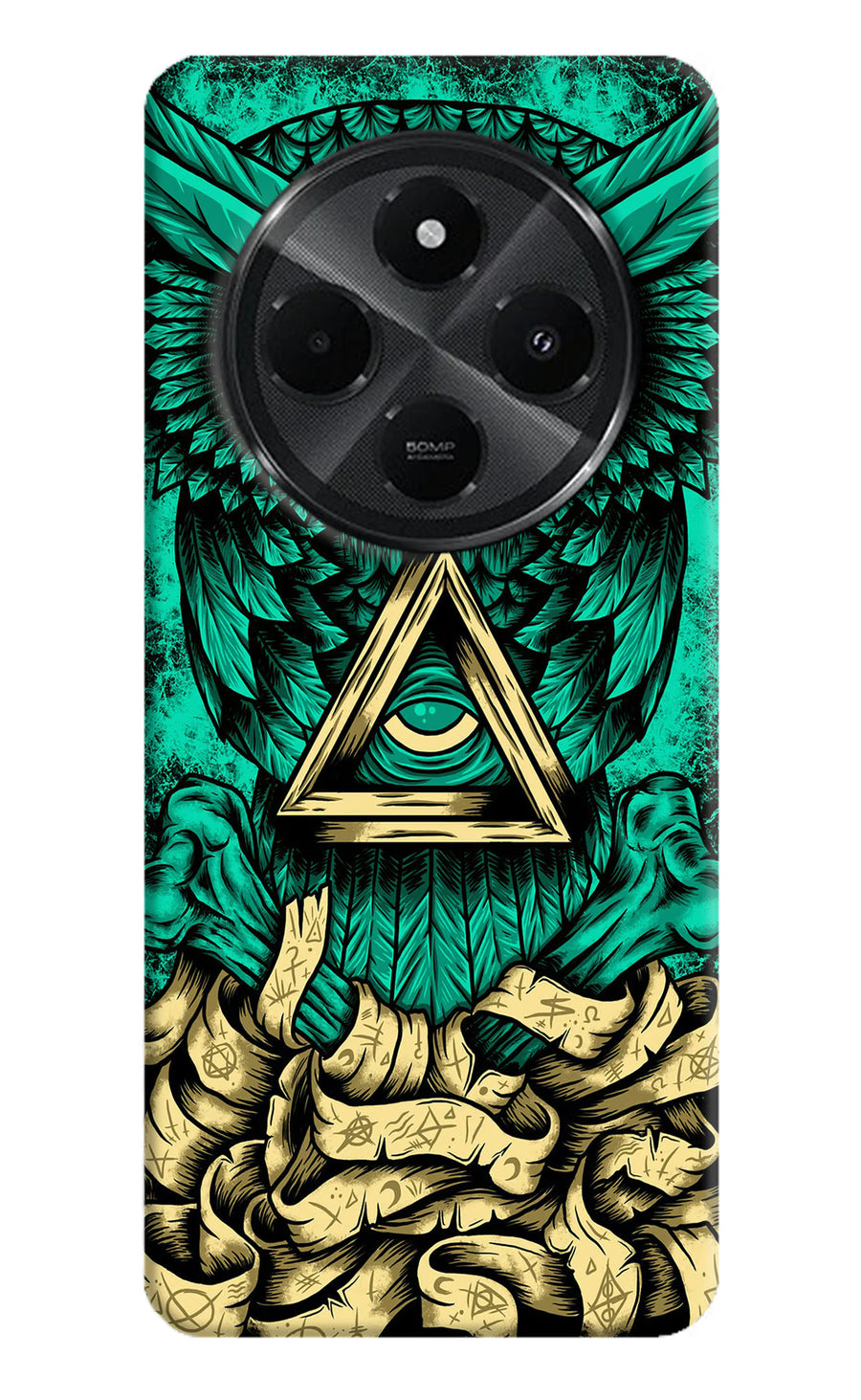 Green Owl Redmi A4 5G Back Cover, Hard case