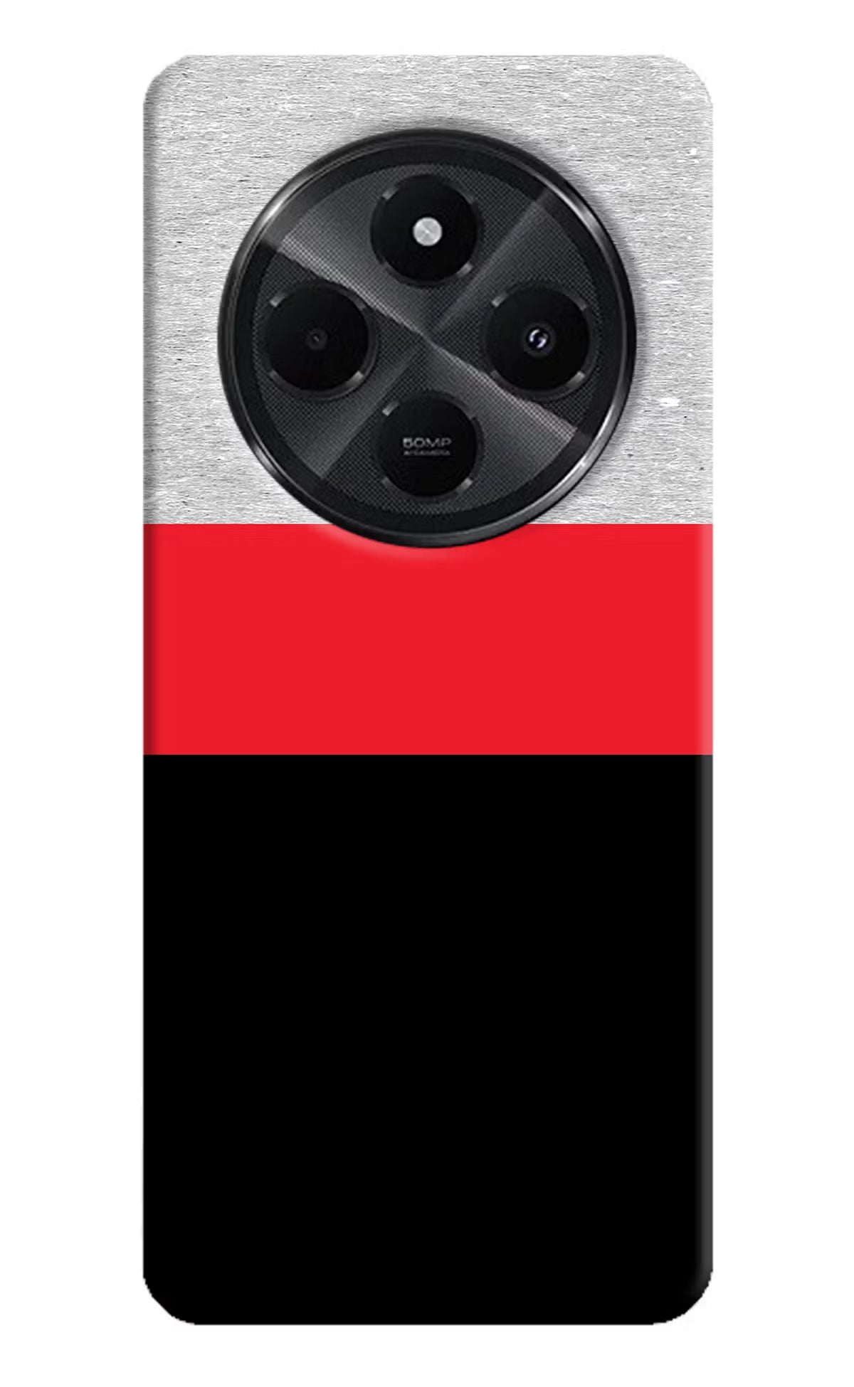 Tri Color Pattern Redmi A4 5G Hard Case Back Cover by Casekaro