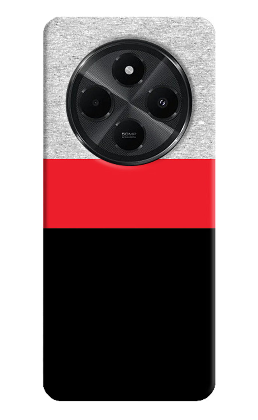 Tri Color Pattern Redmi A4 5G Back Cover, Hard case