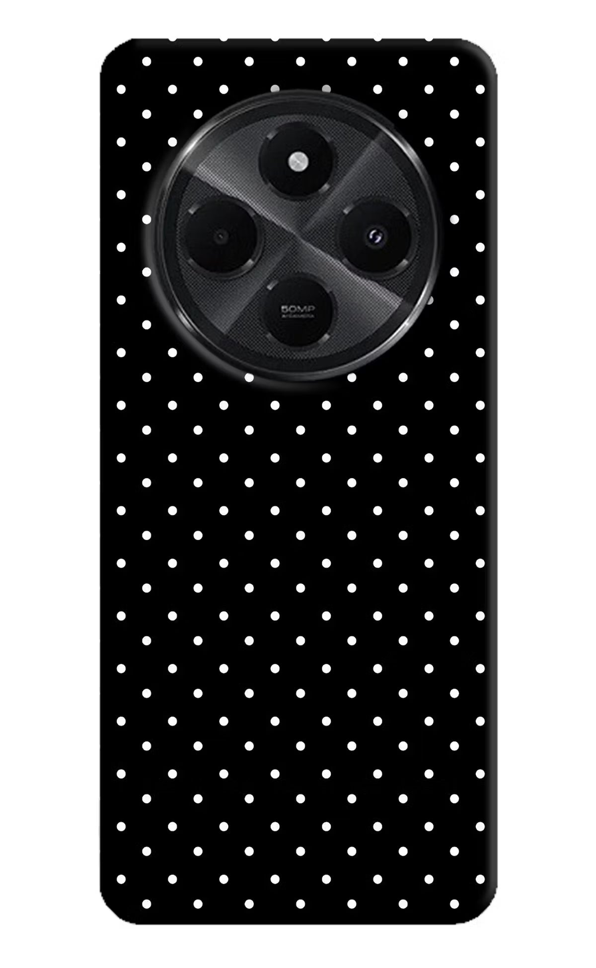 White Dots Redmi A4 5G Hard Case Back Cover by Casekaro