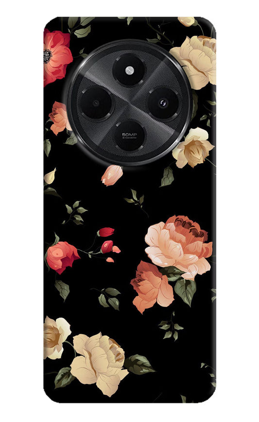 Flowers Redmi A4 5G Hard Case Back Cover by Casekaro