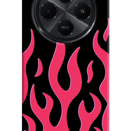 Fire Flames Redmi A4 5G Hard Case Back Cover by Casekaro