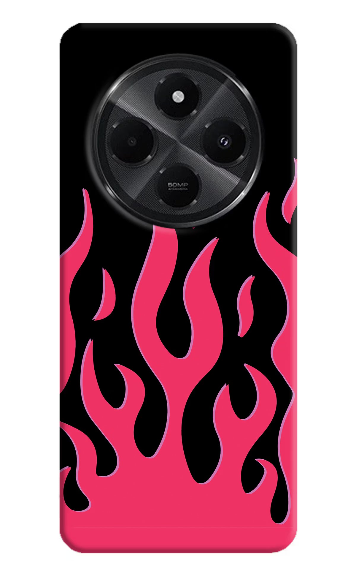 Fire Flames Redmi A4 5G Hard Case Back Cover by Casekaro